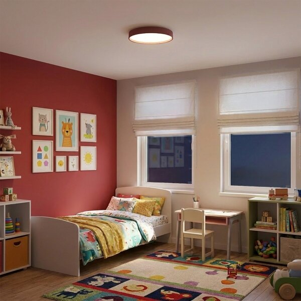 BRILAGI-LED Димируема таванна лампа LUCIA LED/60W/230V Ø 59 см червена+ДУ