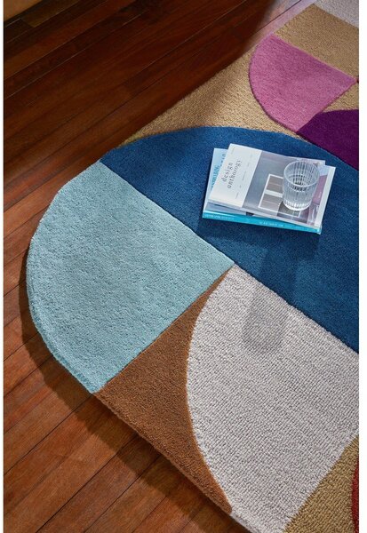 Ръчно изработен вълнен килим 120x170 cm Mia Arch – Flair Rugs