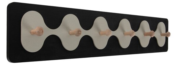 Черна стенна закачалка 60 cm Rizar – PT LIVING