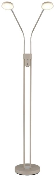 Globo 58504-2SSA-LED Димируема подова лампа SILVIO 2x6,5W/230V 2700/3350/4000K бежова