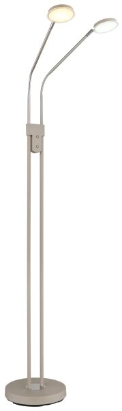 Globo 58504-2SSA-LED Димируема подова лампа SILVIO 2x6,5W/230V 2700/3350/4000K бежова