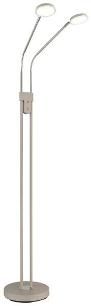 Globo 58504-2SSA-LED Димируема подова лампа SILVIO 2x6,5W/230V 2700/3350/4000K бежова