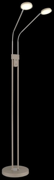 Globo 58504-2SSA-LED Димируема подова лампа SILVIO 2x6,5W/230V 2700/3350/4000K бежова
