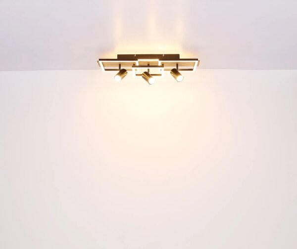 Globo 67305D2 - LED таванно осветително тяло KASSU LED/48W/230V + 3xGU10/5W 3000K 27x72 cm