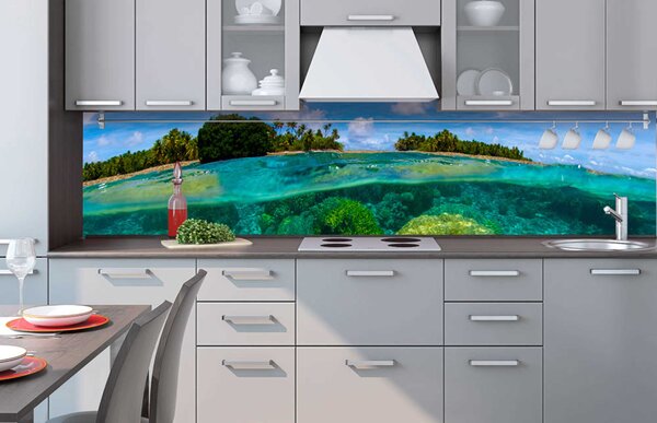 Фототапет за кухня - коралов риф 260 x 60 см