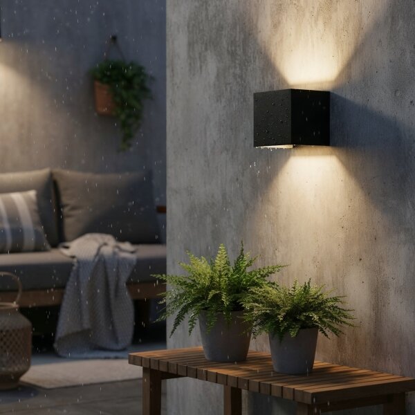 Ideal Lux - LED Екстериорен аплик ATOM LED/12W/230V IP54 черен