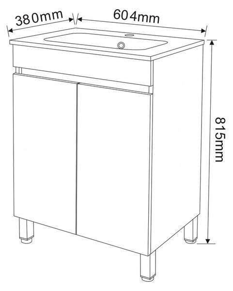 ДОЛЕН ШКАФ ЗА БАНЯ ICP 5981