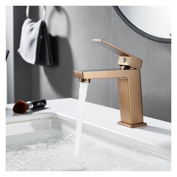 СМЕСИТЕЛ ЗА УМИВАЛНИК ЕЛИНОР 1491085BRUSH GOLD