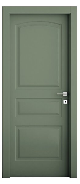 Интериорна врата с каса EKASA LIGHT 80×210×12 см – Дясна, Магнитна брава, Двуцветна Oliva/Cipria