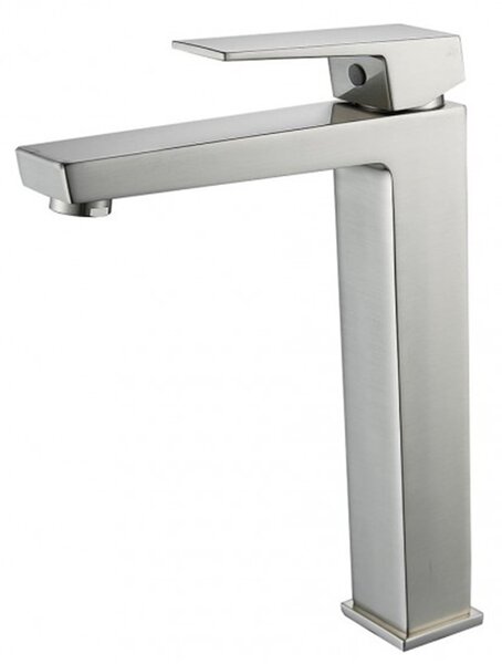 СМЕСИТЕЛ ЗА УМИВАЛНИК ЕЛИНОР ВИСОК 1418191BRUSH NICKEL