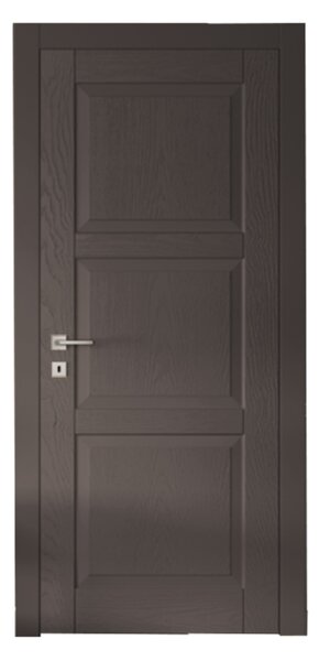 Интериорна врата с каса EKASA LIGHT 80×210×12 см – Дясна, Магнитна брава, Двуцветна Antracite/Salvia
