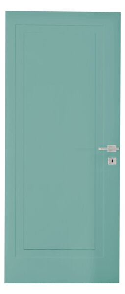 Интериорна врата с каса EKASA LIGHT 80×210×12 см – Дясна, Магнитна брава, Двуцветна Laguna Blue/Bianco