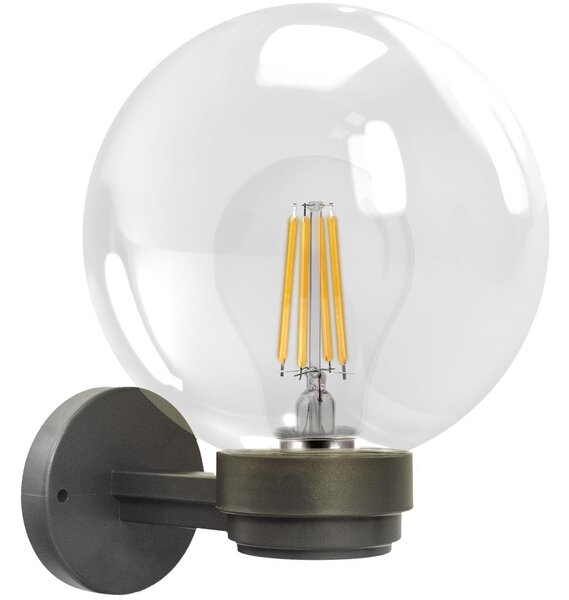 Brilagi - Външно стенно осветително тяло HARBOR 1xE27/40W/230V IP33 антрацит/прозрачно