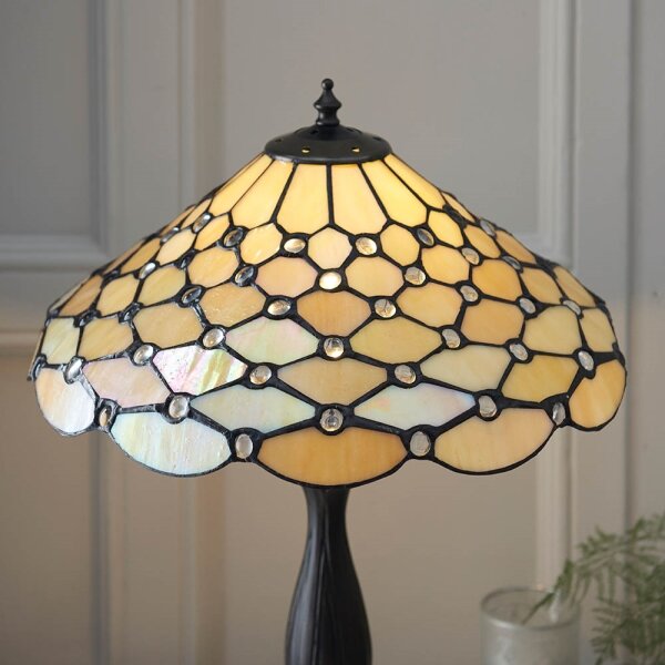 Endon 64301 - Настолна лампа Tiffany PEARL 1xE27/60W/230V, диаметър 37 см