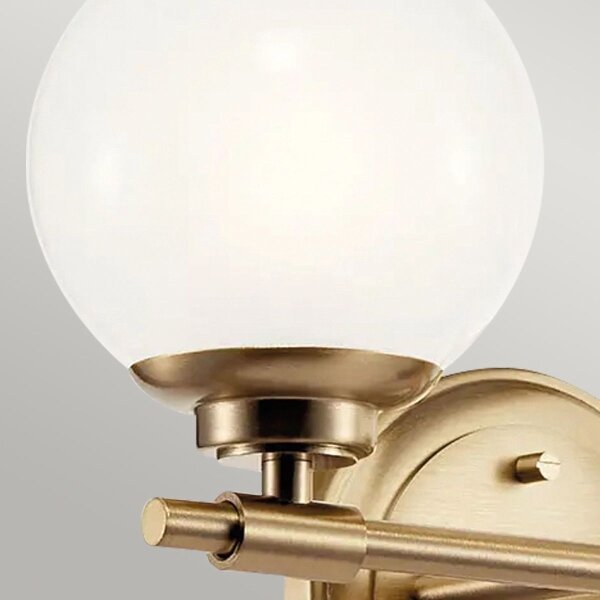 Kichler KL-BENNO2-CPZ - LED Лампа за баня BENNO 2xG9/3W/230V IP44 месинг