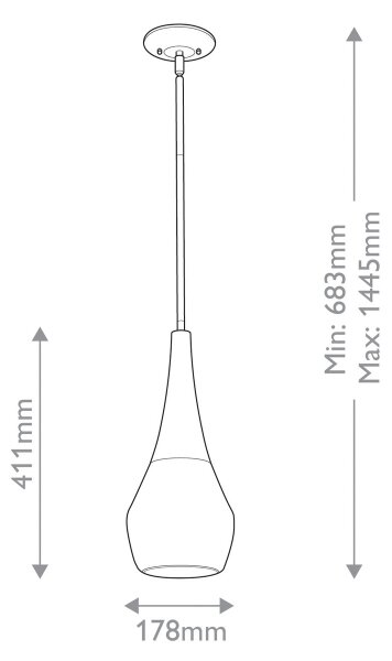 Kichler KL-DEELA-P-CPZ - Висящ полилей DEELA 1xE27/60W/230V Ø 17,8 cm месинг