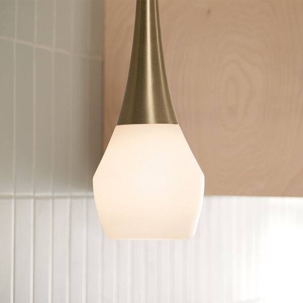 Kichler KL-DEELA-P-CPZ - Висящ полилей DEELA 1xE27/60W/230V Ø 17,8 cm месинг