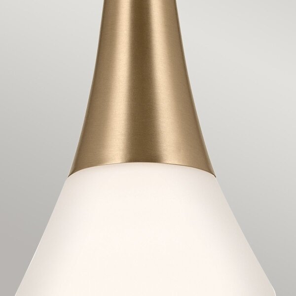 Kichler KL-DEELA-P-CPZ - Висящ полилей DEELA 1xE27/60W/230V Ø 17,8 cm месинг