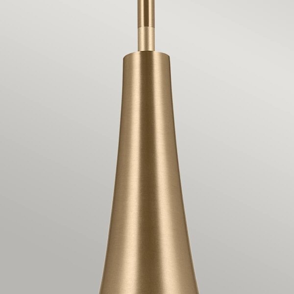 Kichler KL-DEELA-P-CPZ - Висящ полилей DEELA 1xE27/60W/230V Ø 17,8 cm месинг