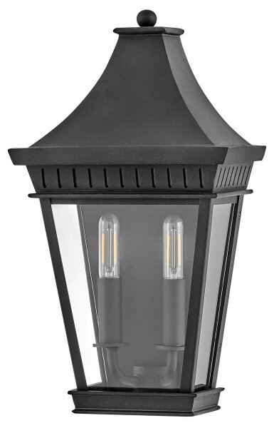 Hinkley HK-CHAPEL-HILL7-MB - Екстериорна лампа CHAPEL HILL 2xE14/40W/230V IP44