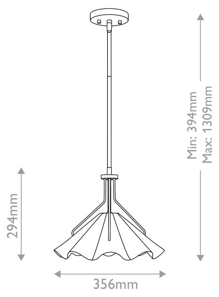 Quoizel QZ-MEJIA-1P-S-AB - Висящ полилей MEJIA 1xE27/60W/230V Ø 35,6 cm месинг