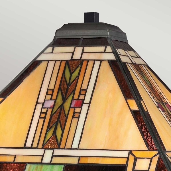Quoizel QZ-NAVAJO-TL-VB - Настолна лампа Tiffany NAVAJO 2xE27/60W/230V