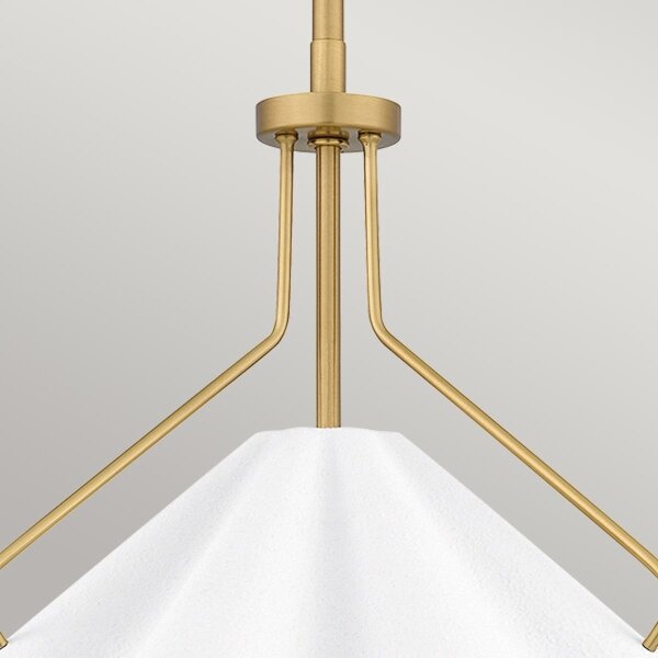 Quoizel QZ-MEJIA-1P-S-AB - Висящ полилей MEJIA 1xE27/60W/230V Ø 35,6 cm месинг