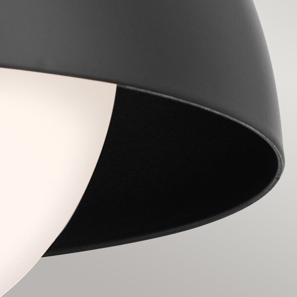 Kichler KL-NIVA-1W-1P-BK - Аплик NIVA 1xE27/40W/230V черен