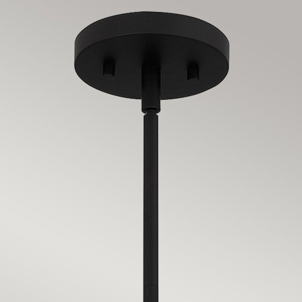 Quoizel QZ-ROYER-1P-MBK - Висящ полилей ROYER 1xE27/60W/230V Ø 30,2 cm