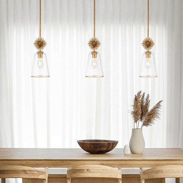 Quoizel STARING-MP-DG-CLEAR-Полилей STARING 1xE27/40W/230V Ø 18,4 cm златист/прозрачен