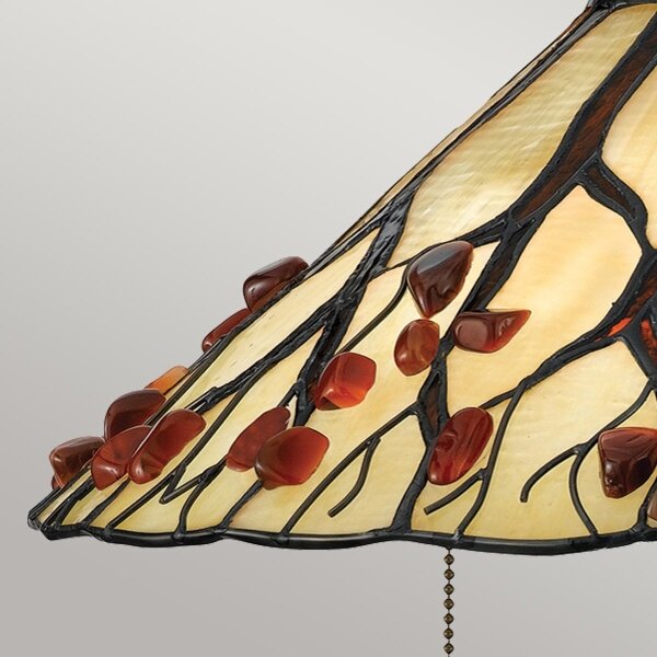 Quoizel QZ-WHISPERING-TL-VB - Настолна лампа Tiffany WHISPERING 2xE27/60W/230V