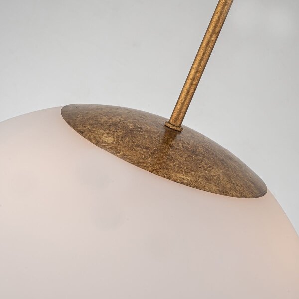 Quoizel STARING-3P-DG-OPAL-Висящ полилей STARING 3xE14/40W/230V Ø 45,7cm златист