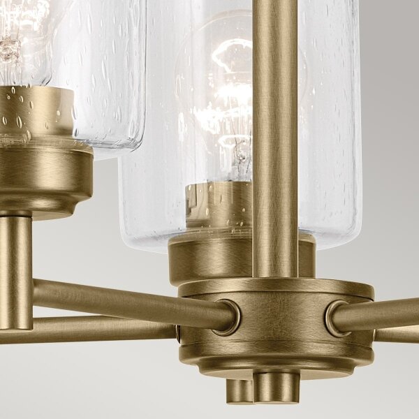 Kichler KL-WINSLOW5-NBR - Пендел WINSLOW 5xE27/60W/230V месинг