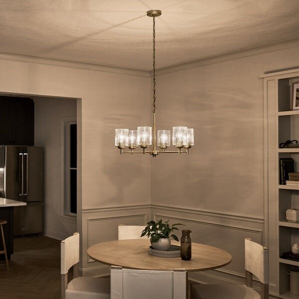 Kichler KL-WINSLOW6-NBR - Пендел WINSLOW 6xE27/60W/230V месинг