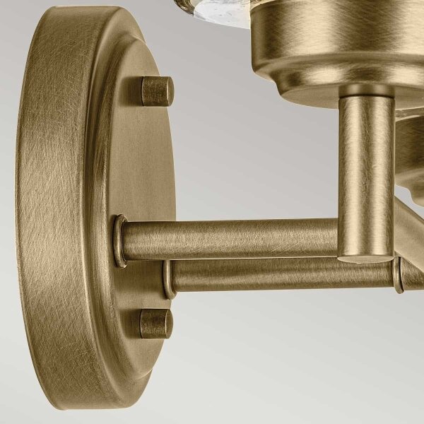 Kichler KL-WINSLOW-2W-NBR - Аплик WINSLOW 2xE27/60W/230V месинг