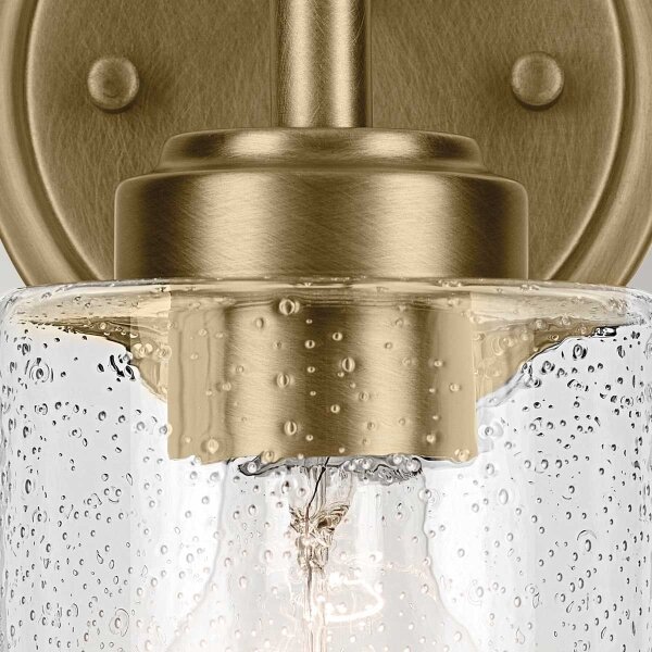 Kichler KL-WINSLOW-1W-NBR - Аплик WINSLOW 1xE27/60W/230V месинг