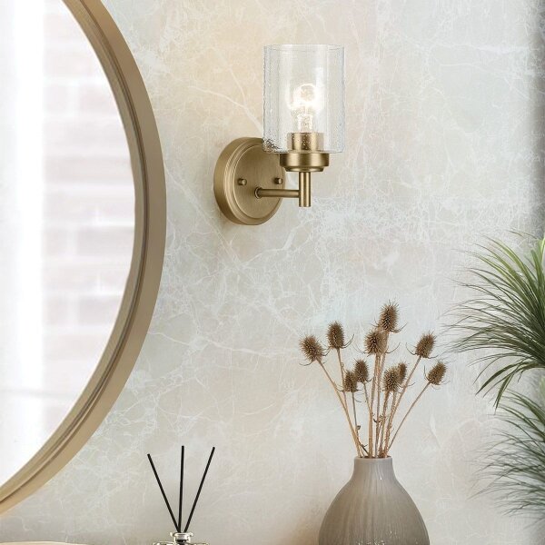 Kichler KL-WINSLOW-1W-NBR - Аплик WINSLOW 1xE27/60W/230V месинг