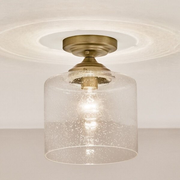Kichler KL-WINSLOW-SF-NBR-Плафон WINSLOW 1xE27/60W/230V Ø 21,6cm месинг