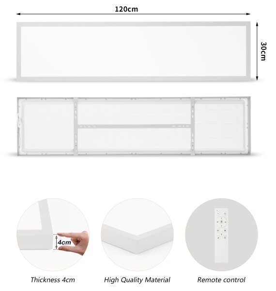Brilagi-LED Димируемо осветително тяло за баня FRAME SMART LED/50W/230V 120x30 IP44 + ДУ