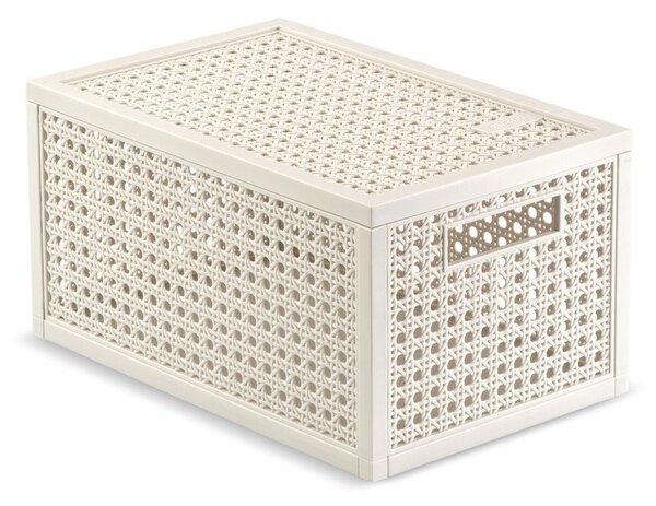 Кремава кутия за съхранение с капак от рециклирана пластмаса 19x30x15 cm Kaya – Curver