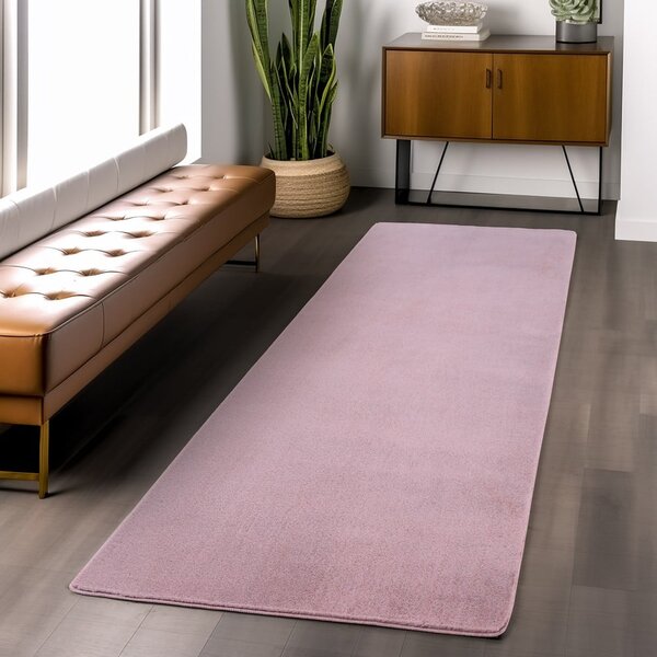 Светлорозова пътека подходяща за пране 80x250 cm Joy 1400 – Ayyildiz Carpets