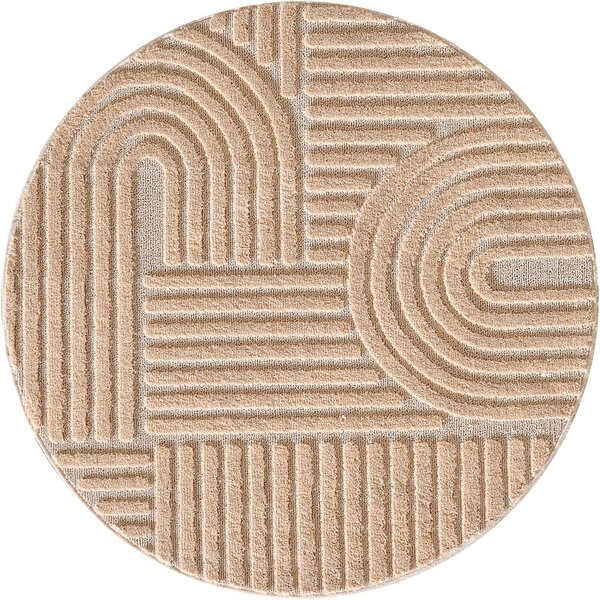 Светлорозов кръгъл килим ø 80 cm Art 1121 – Ayyildiz Carpets