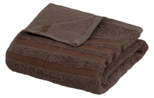 Кафява памучна хавлиена кърпа от тери 70x140 cm Simple – Casa Selección