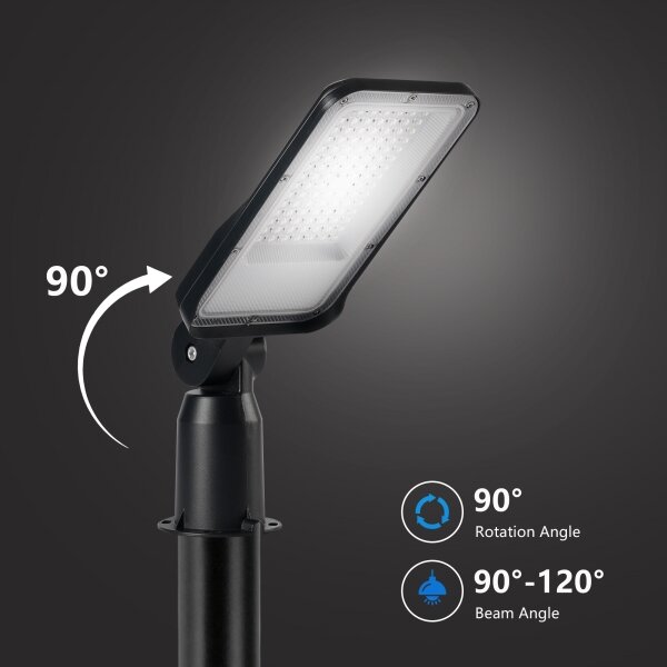 Brilagi -LED външна улична лампа с шарнир. URBANLIGHT LED/50W/230V черна IP65