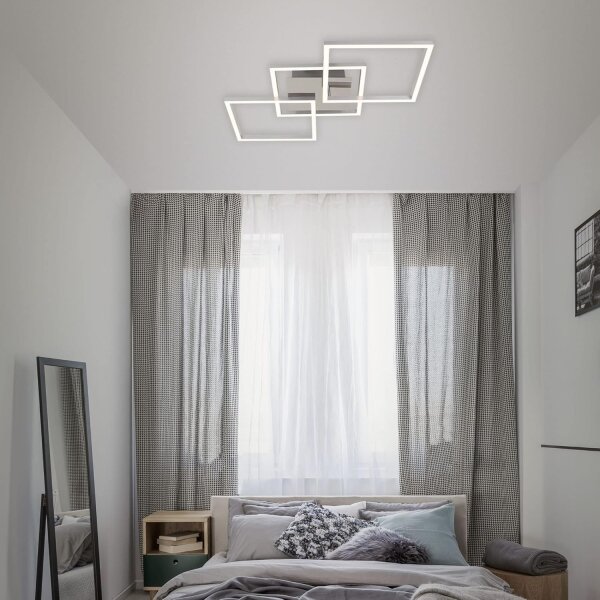 LED таванен плафон LED/33W/230V 3000K матов хром
