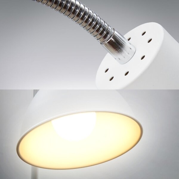Подова лампа 1xE27/25W/230V бяла