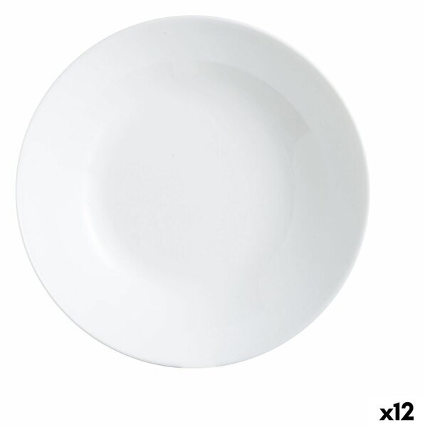 Дълбока чиния Luminarc Zelie Бял Cтъкло Ø 20 cm (12 броя)