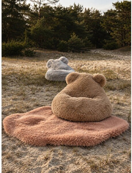 Детски килим в светло естествен цвят 115x140 cm Mammoth – Meowbaby