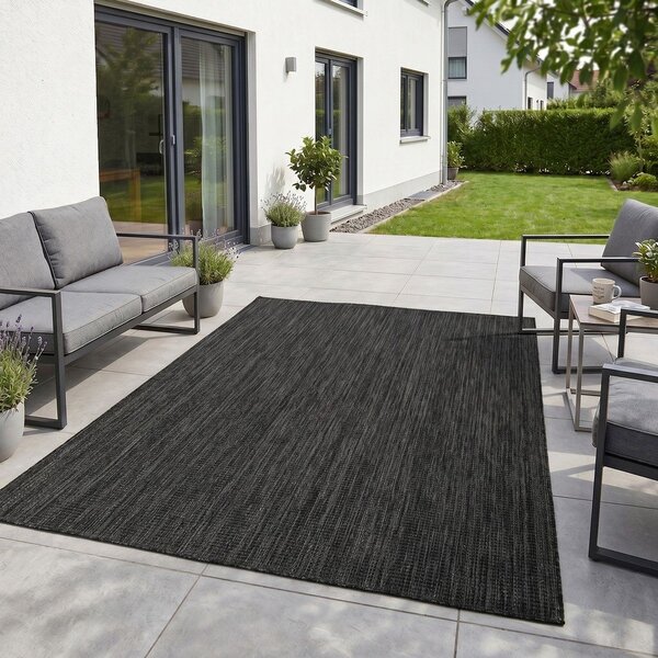 Черен килим за открито и закрито 120x170 cm Mira 1450 – Ayyildiz Carpets
