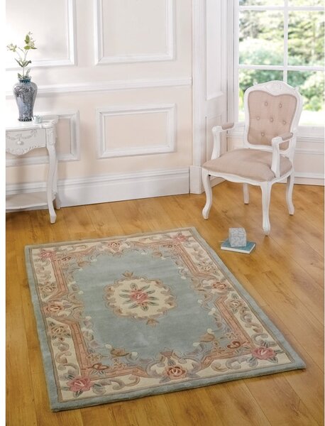 Зелен вълнен килим , 75 x 150 cm Aubusson - Flair Rugs